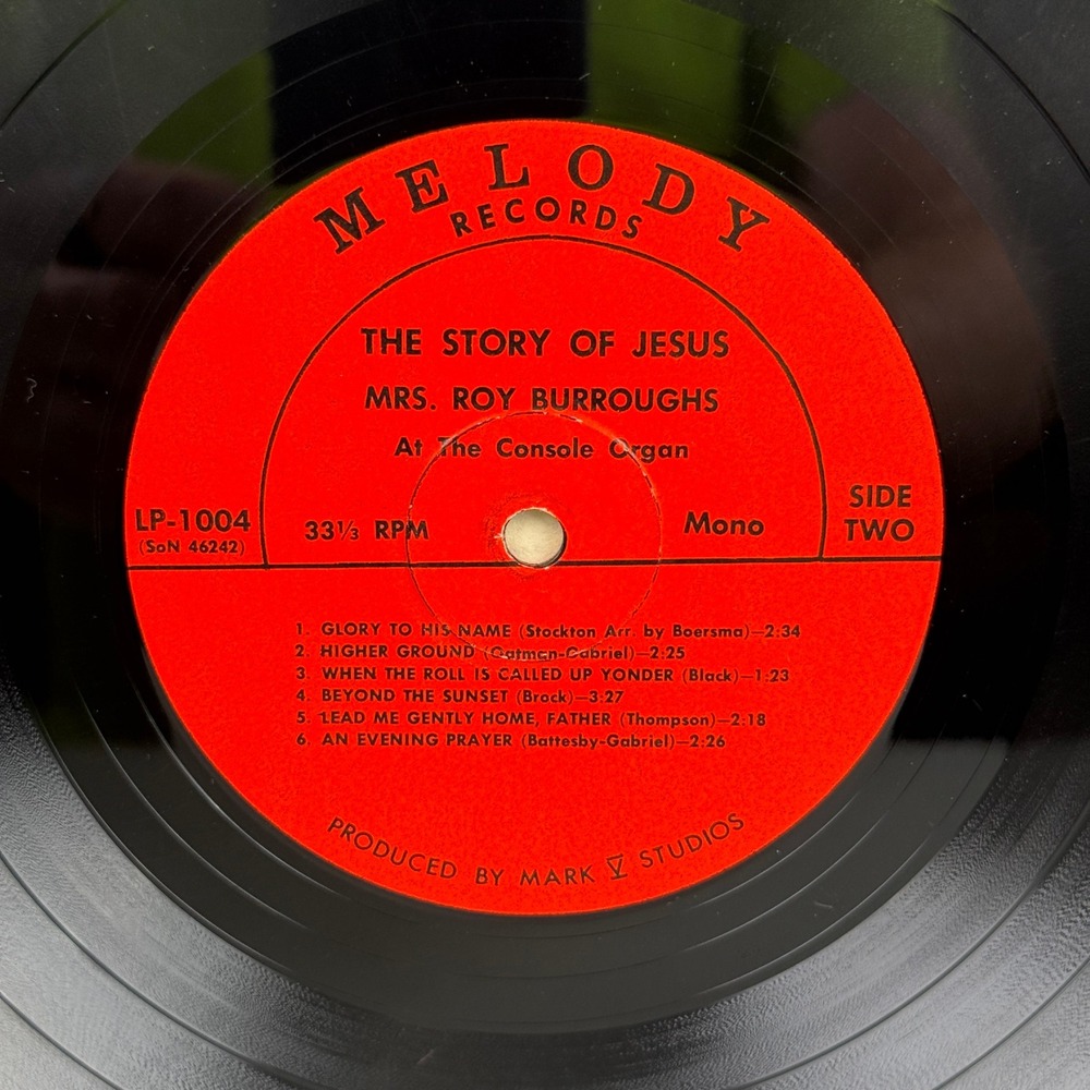 Melody Records The Story of Jesus LP Vinyl Record Black Excellent Gospel Organ - Picture 3 of 6